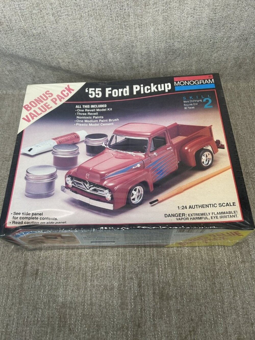 MONOGRAM '55 FORD PICKUP 1:24 SCALE BONUS VALUE PACK KIT #6383 ~ Factory Sealed